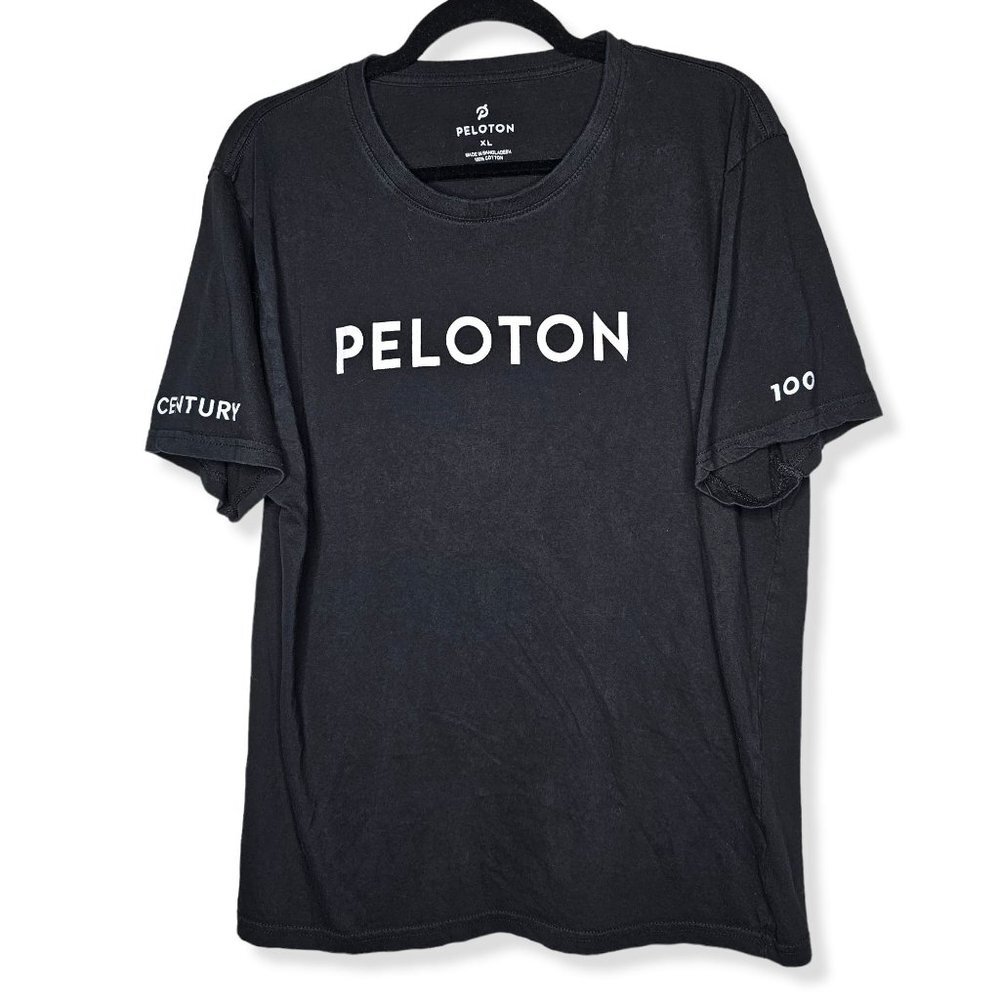⚡️Peloton Womens Size XL Black Short Sleeve Tee Century Ride T-Shirt